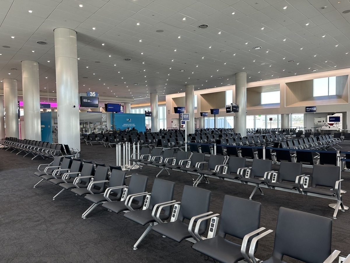 LAX Terminal 3 interior under construction
